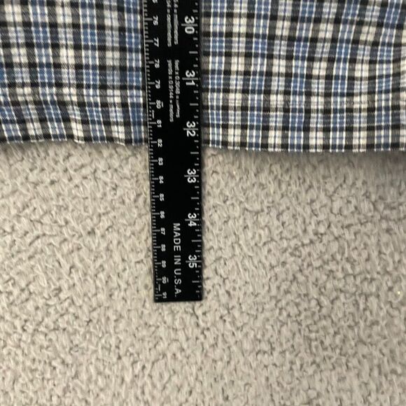Vintage FUBU Shirt Men L Blue Plaid Long Sleeve Casual Button Down - Picture 7 of 10